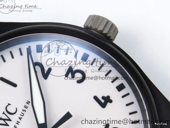 MIROTIME 0101 Pilot Black Ace BLSF 1:1 Best Edition White Lume Dial on Black Nylon Strap MIYOTA OnTrend 7021